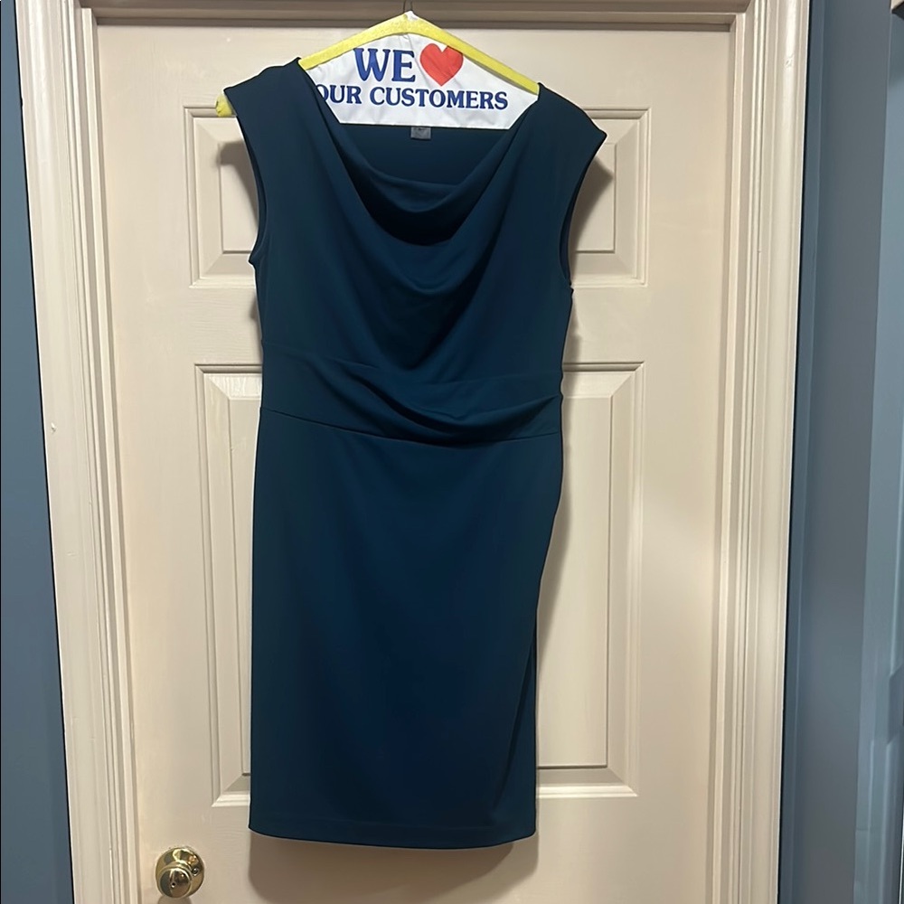 Ann Taylor Teal Sleeveless Dress